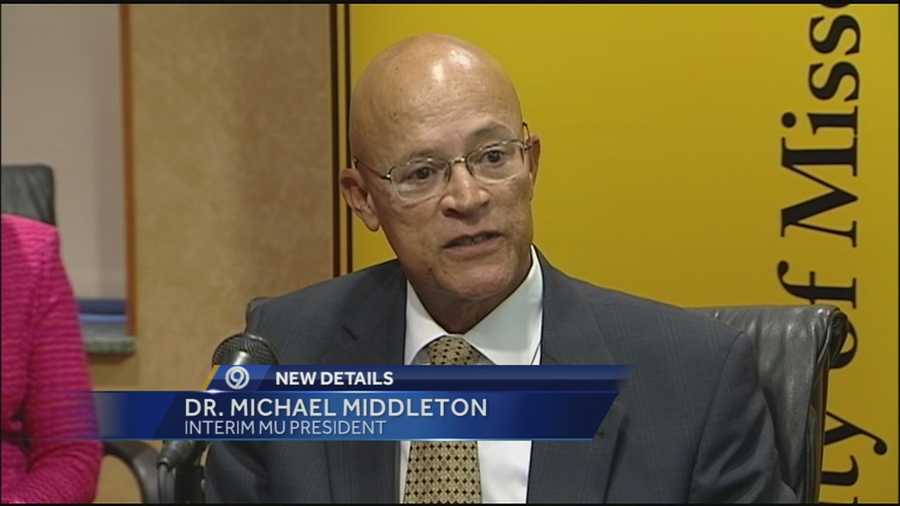 Dr. Michael Middleton, the new interim president of the University of Missouri system says it's time to have a meaningful conversation about racial issues and get past them.
