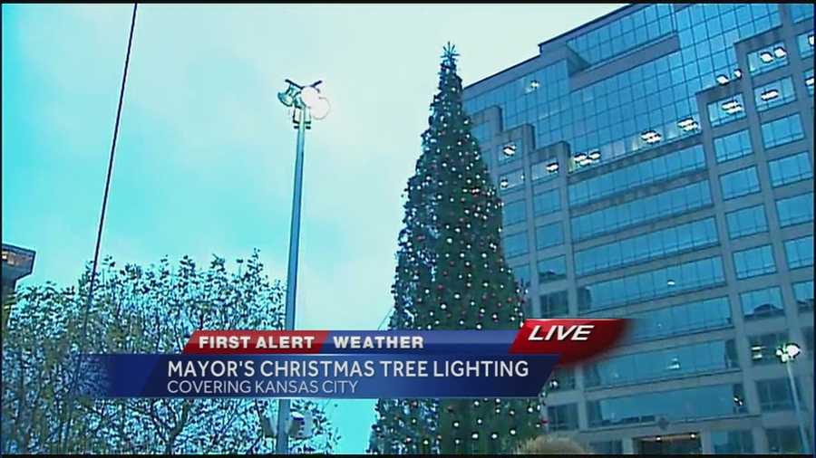 Santa arrives at Crown Center for the season at 10:00 a.m. and Mayor Sly James and Royals General Manager Dayton Moore will flip the switch on the 100-foot-tall Douglas Fir Mayor's Christmas Tree at 5:30 p.m.