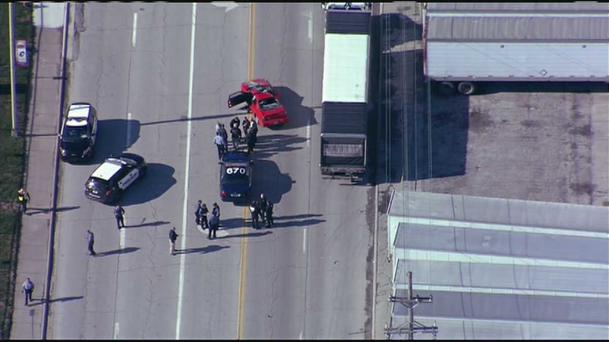 Images: Police chase ends with crash in KCK