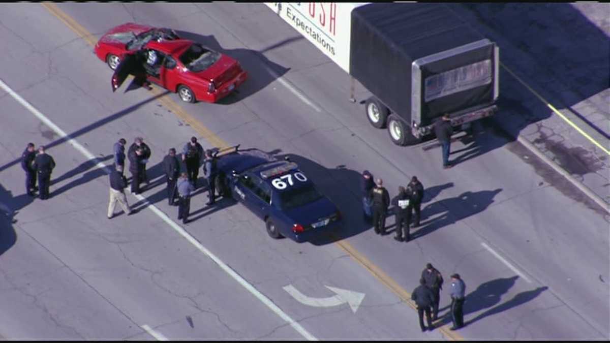 Images: Police chase ends with crash in KCK