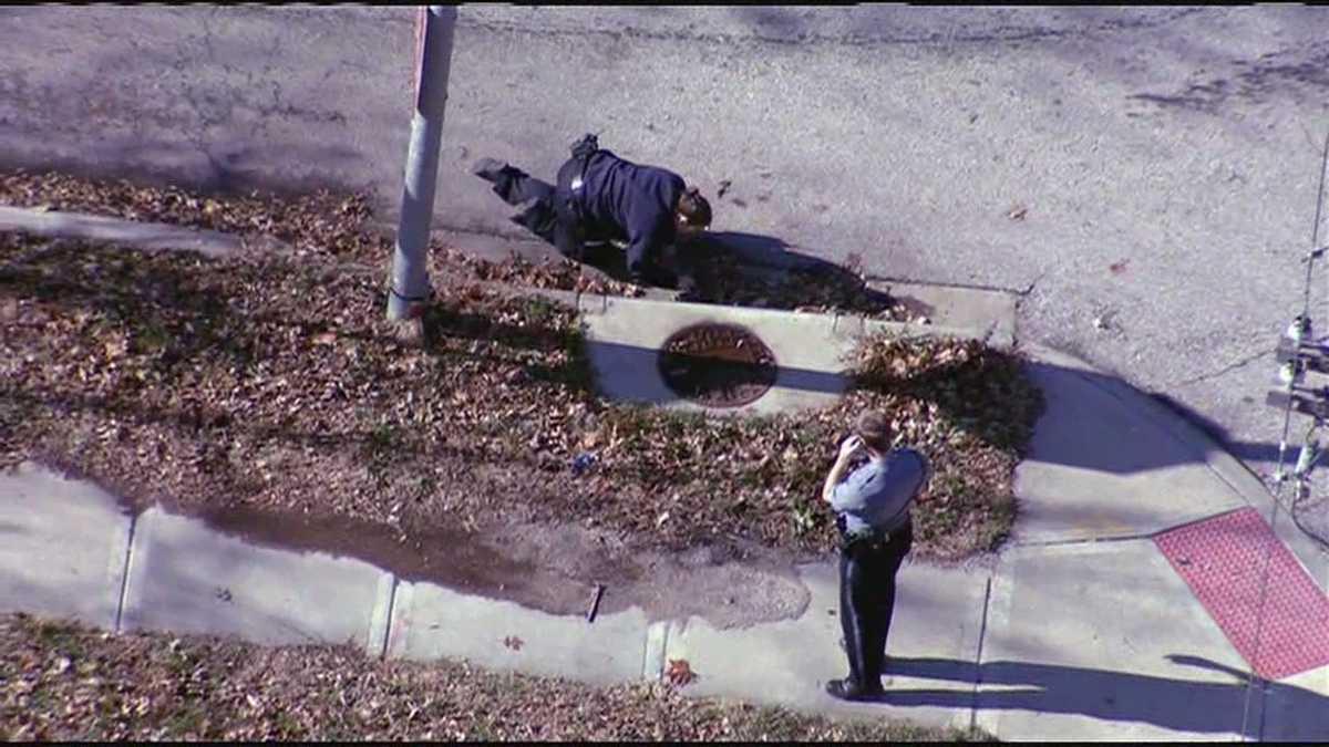 Images: Police chase ends with crash in KCK