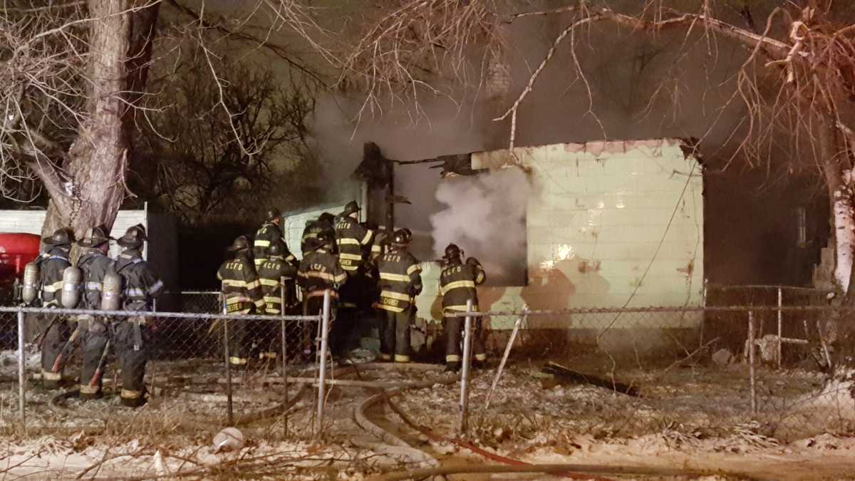 Crews respond to large fire at vacant home on East 56th Street