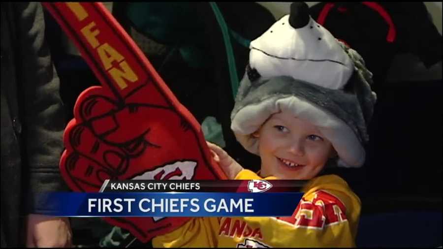 A lot of Chiefs fans braved Sunday’s cold to see the team beat the Oakland Raiders, but the game was unforgettable for a very young fan battling cancer.