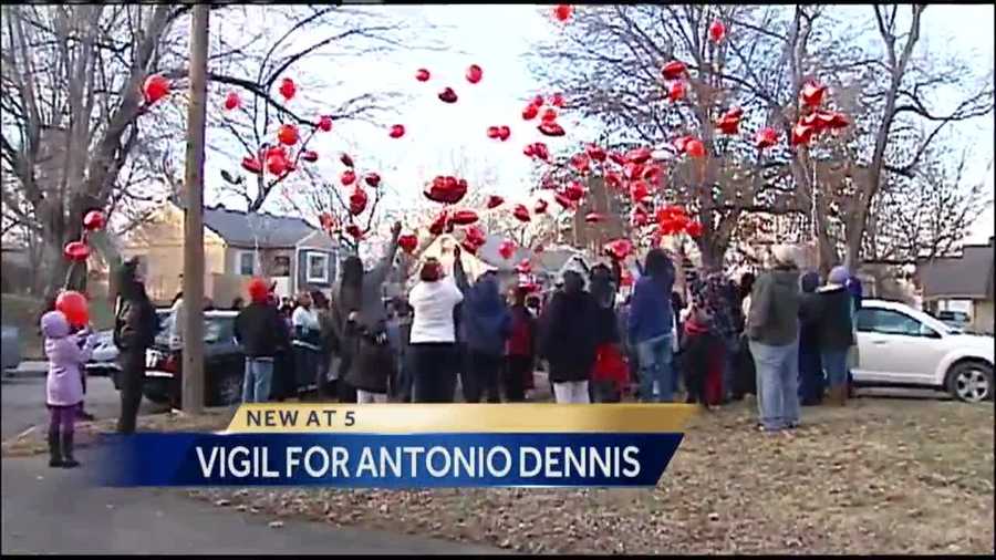 Dozens of people gathered Sunday to remember a man who was killed in a shooting that police say was committed by his adopted son.