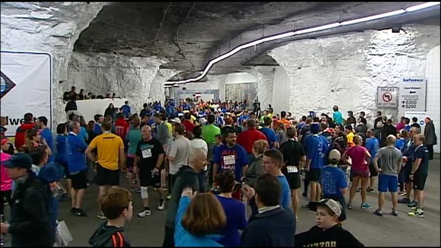 Weather wasn’t a problem for runners Sunday morning at the Hunt Midwest SubTropolis.