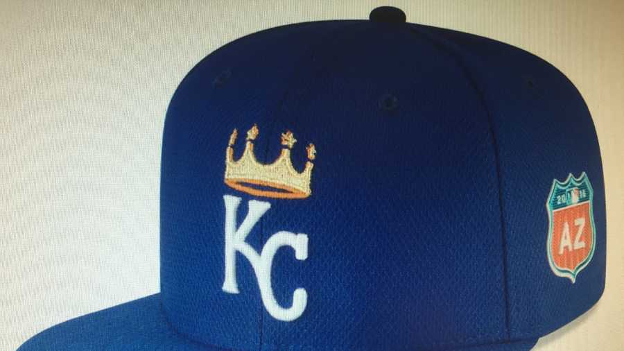 Royals' spring training caps feature crown