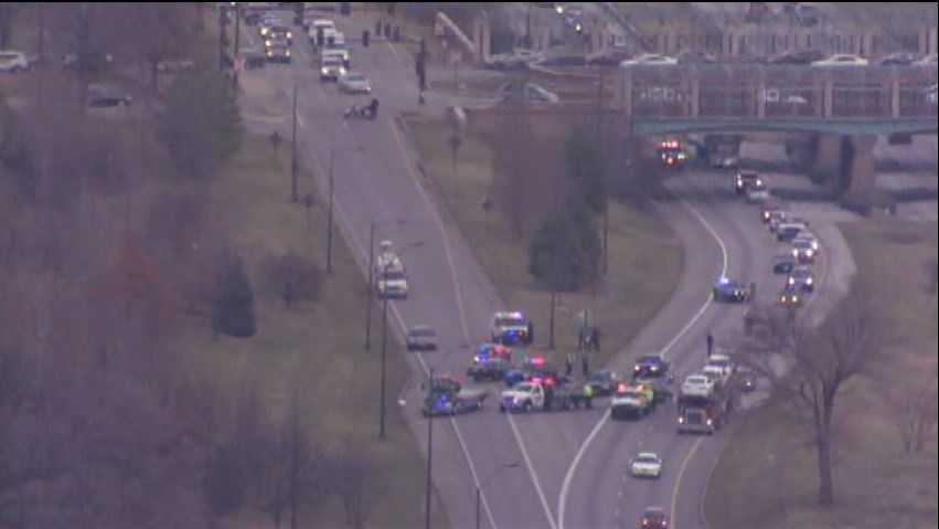 Pursuit ends in crash at US 71, Meyer Boulevard