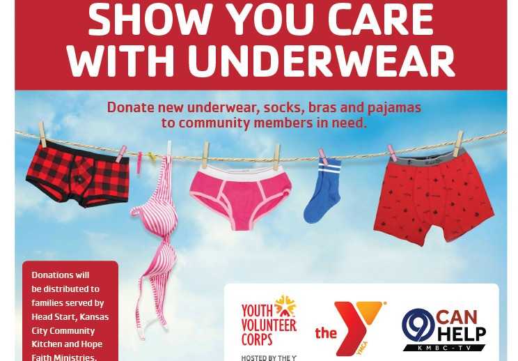 9 Can Help Show you care donate underwear