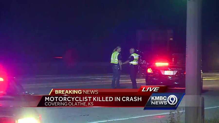 A 49-year-old motorcyclist was killed Saturday evening in a collision with a pickup truck on Kansas Highway 7 in Olathe.