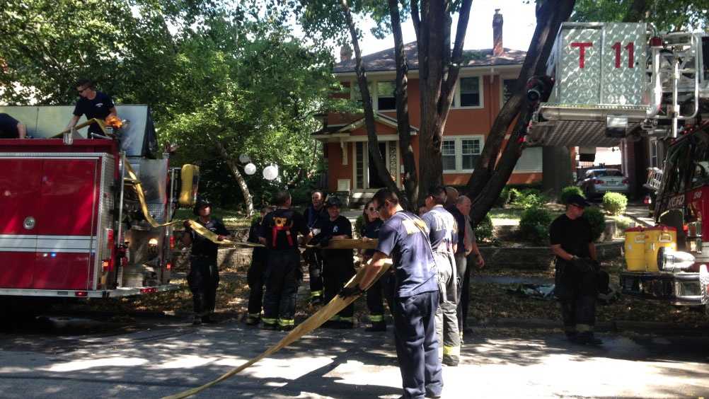 Heat, humidity complicate work at scene of KC house fire