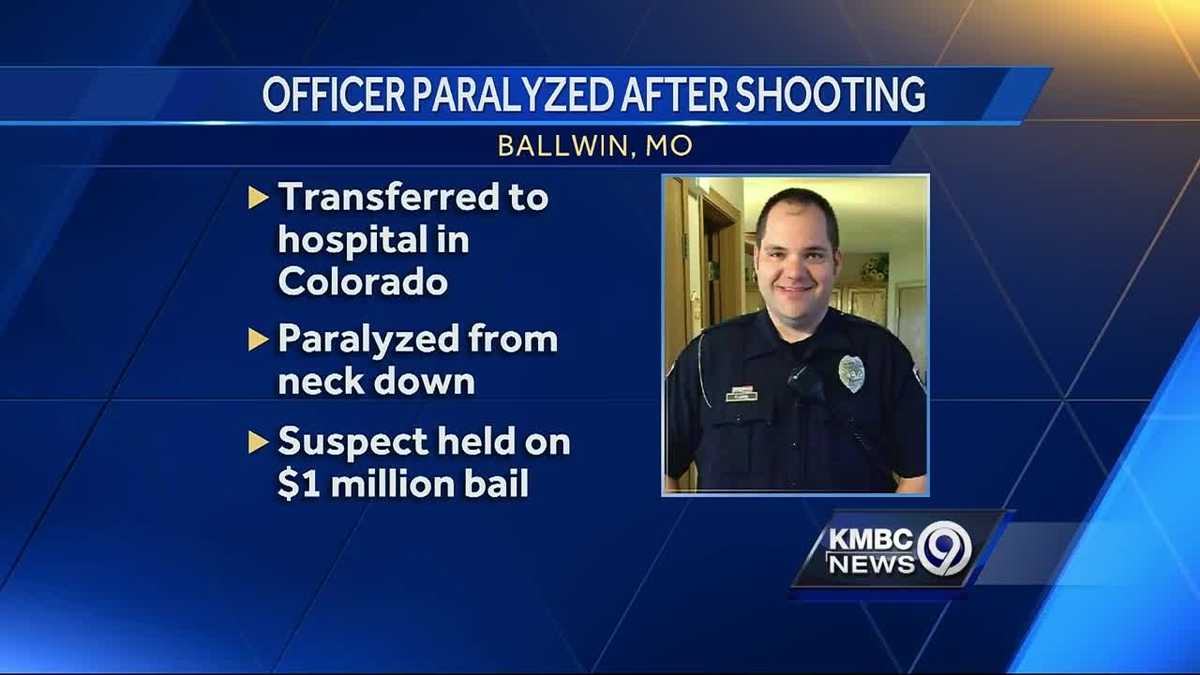 Paralyzed Ballwin officer flown to Colorado hospital
