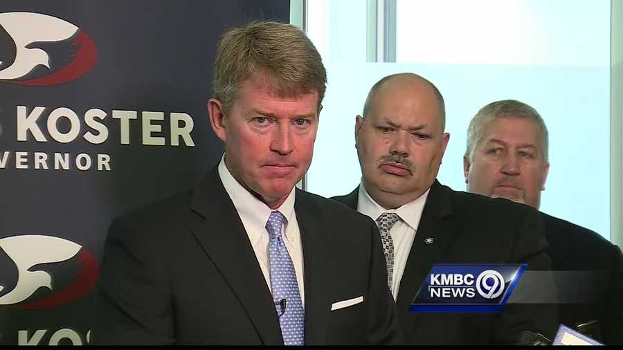 Democratic candidate for Missouri governor, Chris Koster, said people who shoot at police are domestic terrorists.