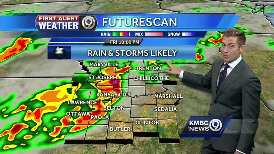 Damaging winds possible with storms Friday