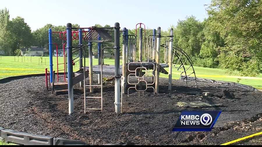 Police are investigating an apparent arson at a Kansas City, Kansas, school playground this weekend.
