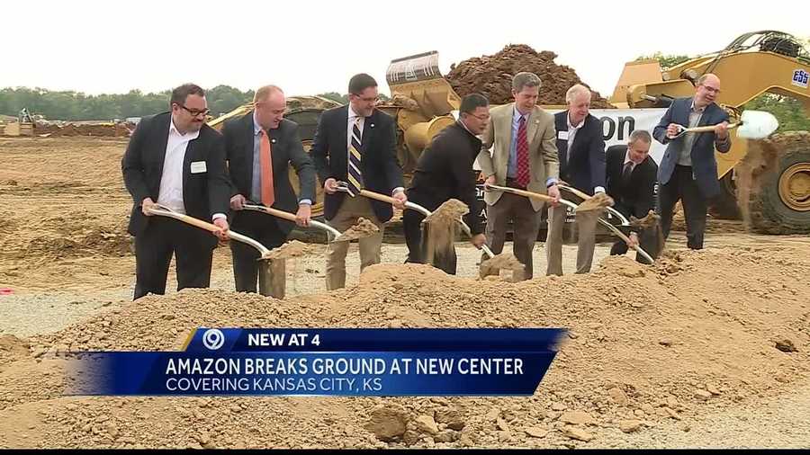 Amazon broke ground Tuesday on its new fulfillment center in Kansas City, Kansas.