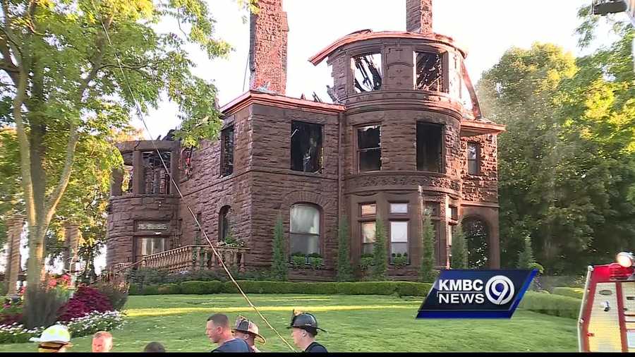 In a devastating blow to a northeast Kansas City neighborhood, the historic Scarritt Mansion was destroyed by fire Monday morning.