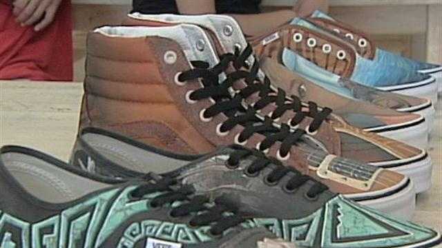 Students from Rio Rancho are hoping their shoe designs will be picked in an annual contest.