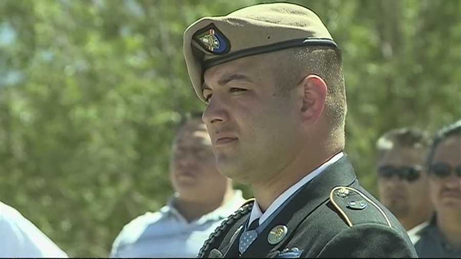 Former Medal of Honor recipient honored with statue, bridge