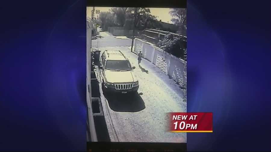 A woman caught on security camera relieving herself next to a house in nob hill and it's not the first time.