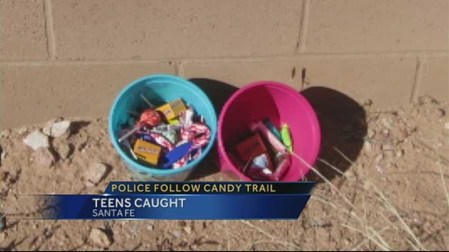Police: Thieves left trail of candy