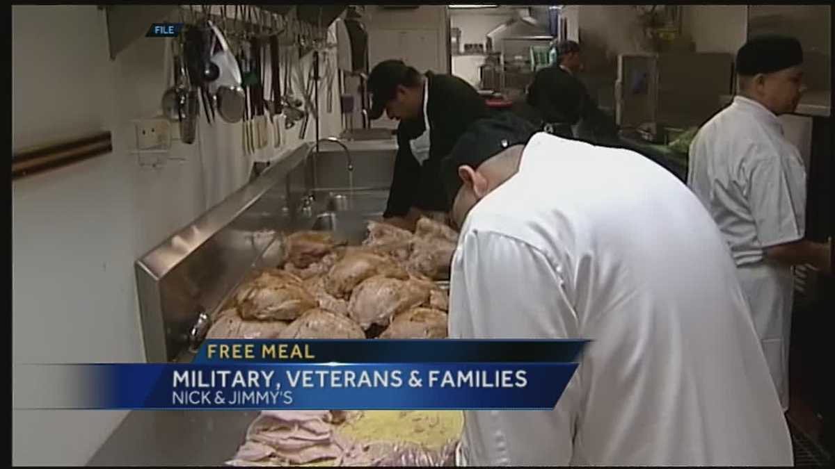 Restaurant offers free meals to military, veterans