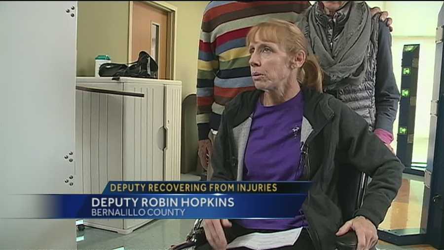 We hear directly from the injured deputy about her injury and her courageous road to recovery.