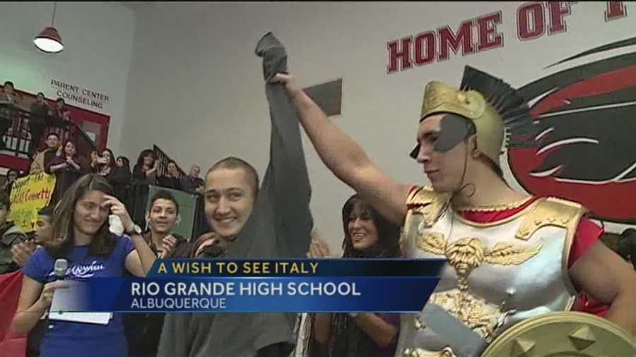 An Albuquerque high school transformed into Italy today and it was all for one of its students.