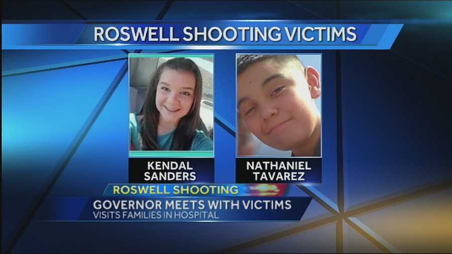 The 12-year-old boy shot by a shotgun in this week's Roswell school shooting has been identified as Nathaniel Tavarez, according to Gov. Susana Martinez.