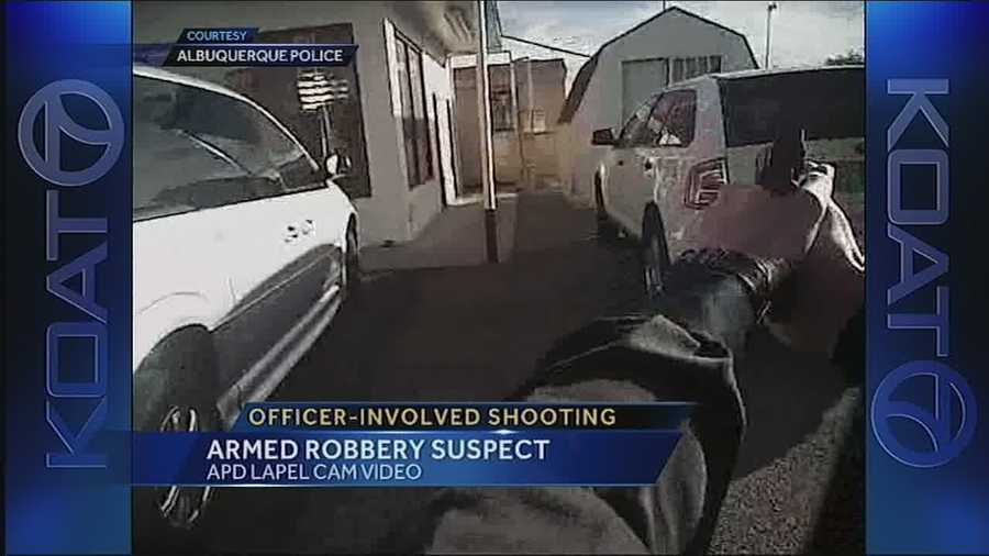 Dramatic video just released an officer involved shooting of a man who police say robbed a grandmother and her grandson