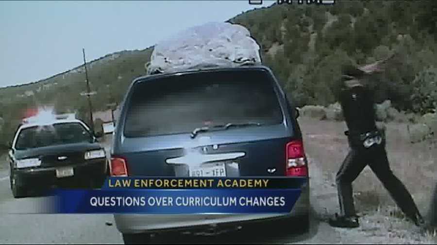 Tonight, new concerns over what's being taught to candidates at the police academy.