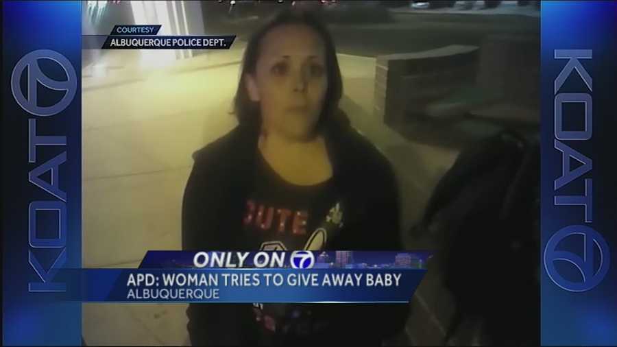 STUNNING VIDEO OF THE WOMAN ACCUSED OF TRYING TO GIVE AWAY HER BABY,   OUTSIDE AN ALBUQUERQUE PHARMACY.