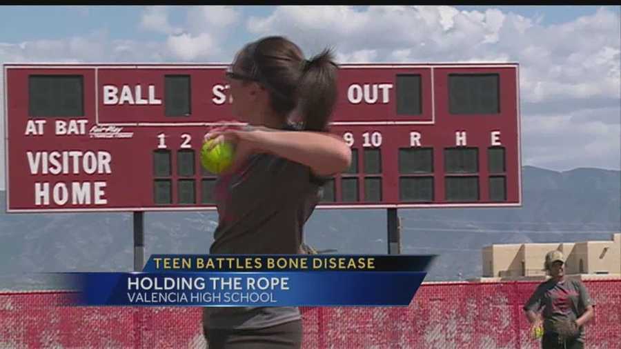Broken bones and multiple trips to the hospital aren't stopping this Valencia High athlete  from playing the game she loves.