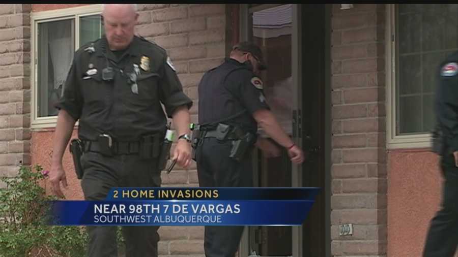 Albuquerque police are investigating a home invasion that ended with a retired Marine being shot Wednesday afternoon.