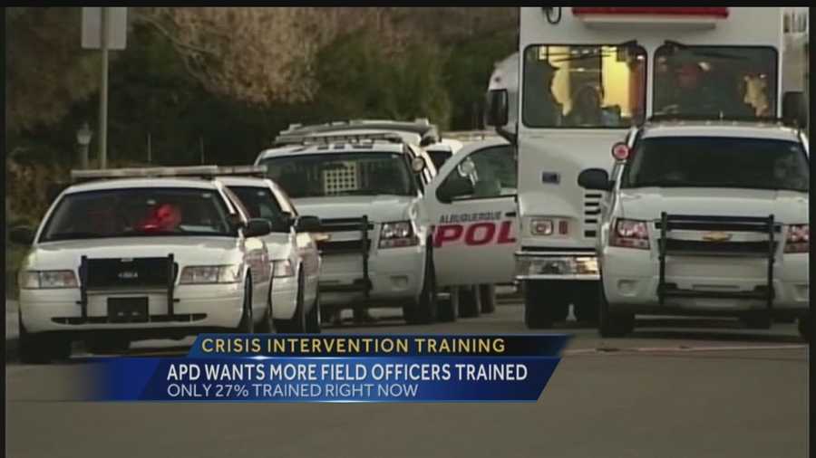 ALBUQUERQUE POLICE OFFICERS WILL BE SPENDING MORE TIME IN THE CLASSROOM FOR CRISIS INTERVENTION TRAINING. IT WAS ONE OF THE RECOMMENDATIONS MADE IN THE DEPARTMENT OF JUSTICE'S REPORT.