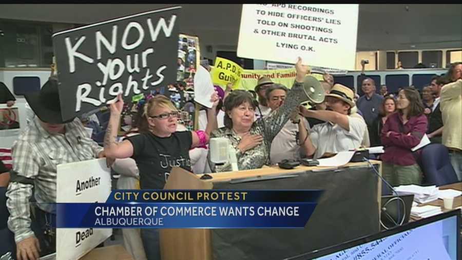 Protest sparks concerns about council security