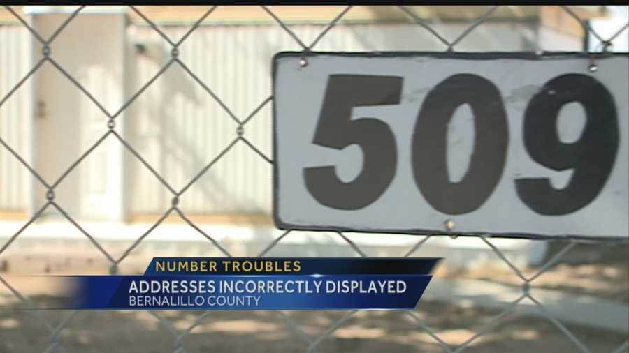 Right now, many in Bernallilo County are missing house numbers from the mailbox or front door.