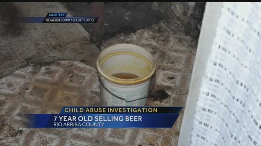 Deputies said they found a 7-year-old girl working for her father’s bootleg booze and drug operation in Rio Arriba County. They also said there were more children, two elderly people, a urine bucket, a syringe and mold.