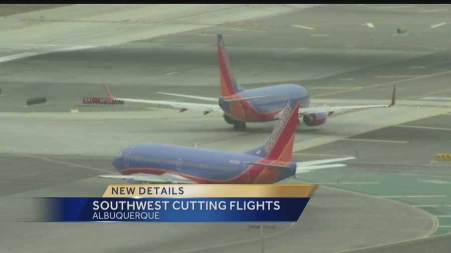Southwest Airlines announces there will be fewer flights out of the Sunport, and the city is taking a financial hit.