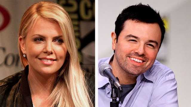 Charlize Theron and Seth MacFarlane (Photos by Gage Skidmore)