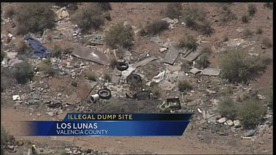 Boats, couches, tires and tons of trash all dumped on the side of the road in Valencia County -- and the county just found out it owns the property that's become a massive illegal dump site.