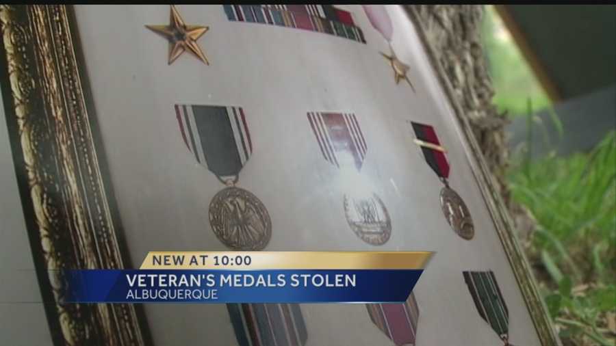 A MAN WHO WAS ONCE A PRISONER OF WAR, WAS RECOVERING FROM HIP SURGERY AT THE V-A HOSPITAL.   THAT'S WHEN A FRIEND SAYS BURGLARS STOLE HIS WAR MEDALS, AND A WHOLE LOT MORE.