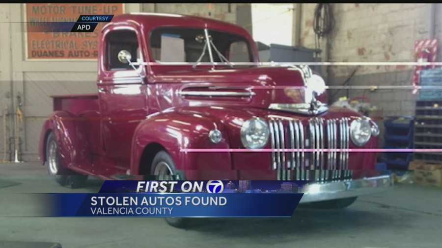 A bright red 1946 classic Ford truck recently stolen was taken to a chop shop in Valencia County, police said.