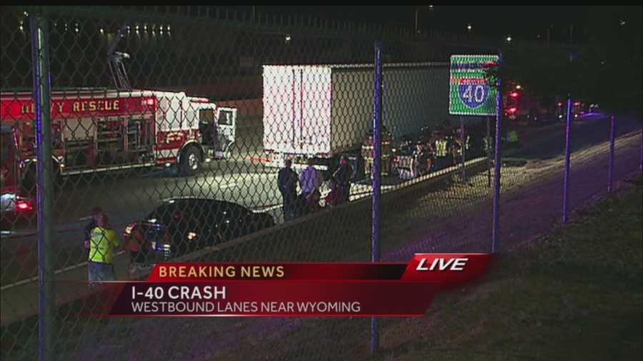 A serious crash along I-40 is causing traffic problems for drivers heading west into Albuquerque.