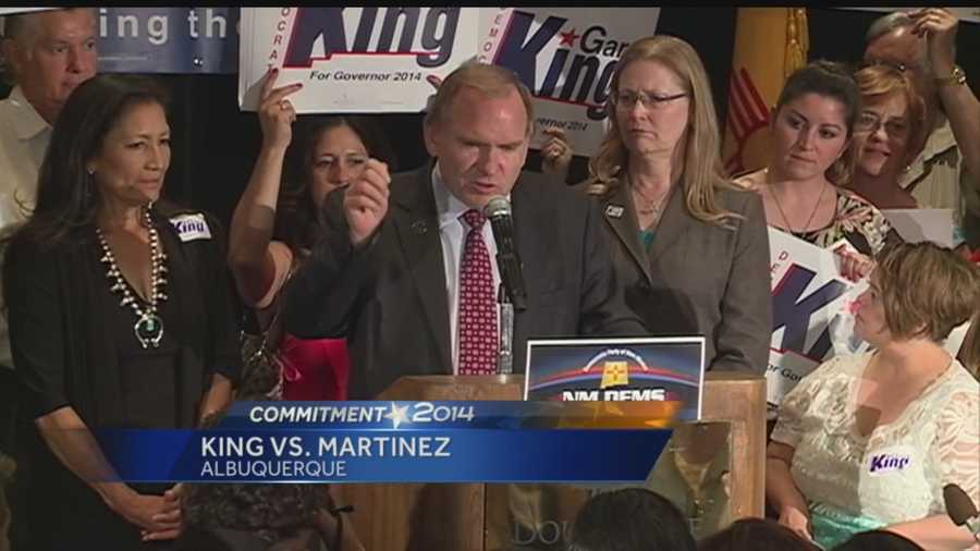 Gary King to face off against Gov. Susana Martinez this fall.