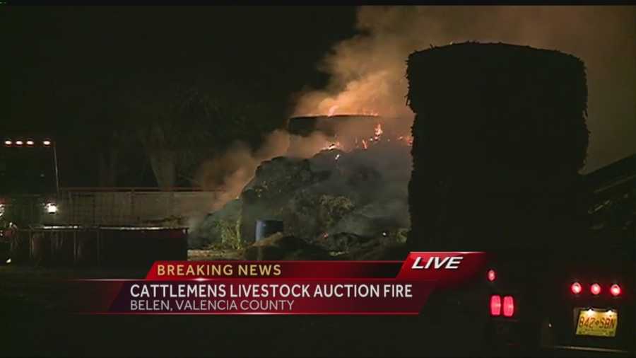 Here's video from a fire in Belen Friday night.