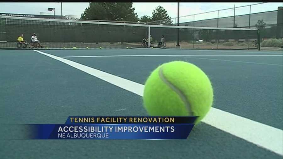 Accessing one of Albuquerque's most popular tennis facilities just got a lot easier for people in wheelchairs.