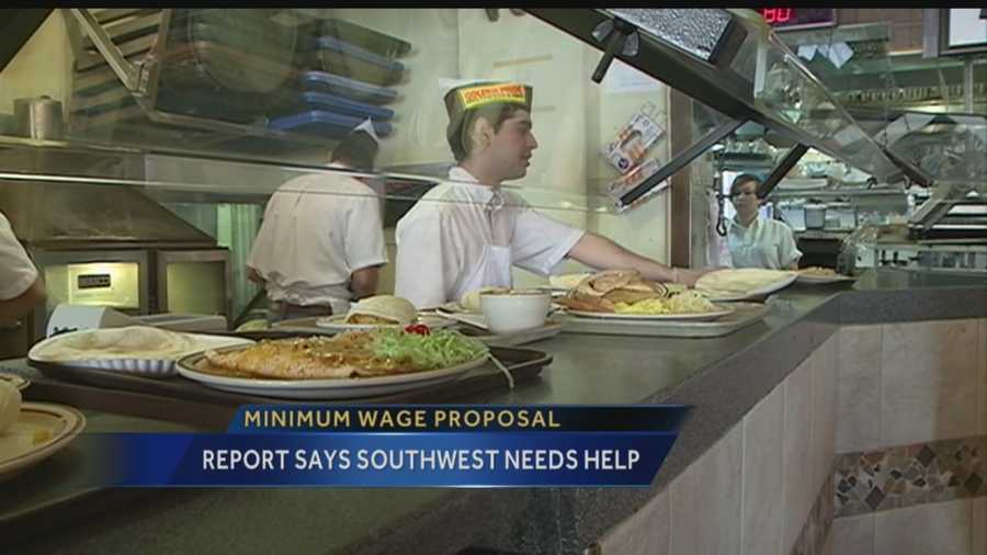 A new report shows the southwest, including New Mexico may benefit the most from a possible minimum wage increase.