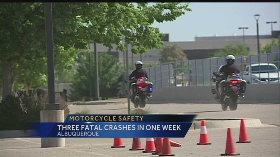 After three motorcycle fatalities in one week, Albuquerque police are urging drivers to be more aware.