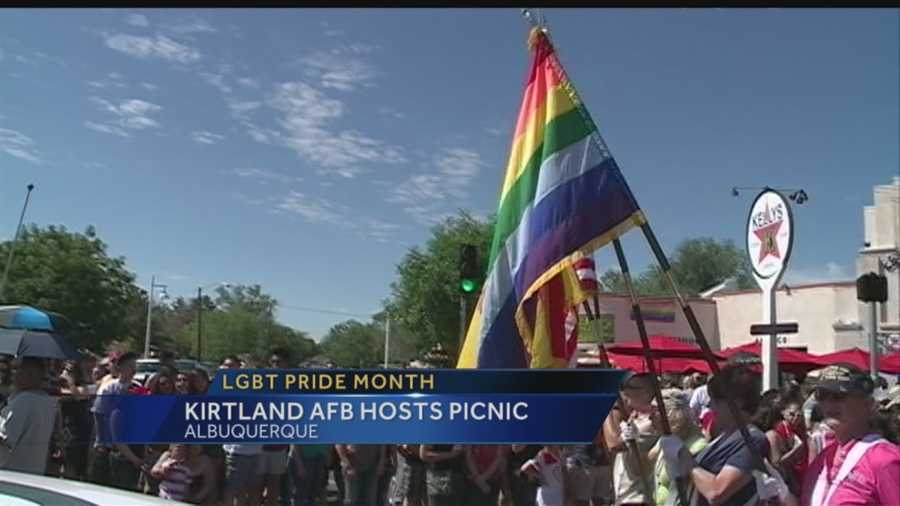 Kirtland Air Force base is celebrating their gay, lesbian, bisexual and transgender members.