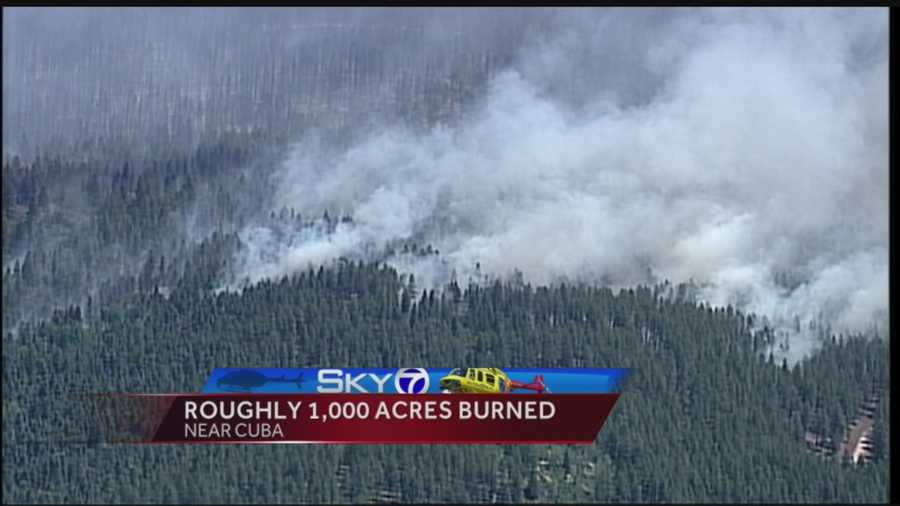 Roughly 1,000 acres burned